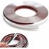 Car Styling Chrome Decorative Strips Front Rear Fog Light Trim Cover Molding Frame Decoration Protector Silver 12mm 5m roll
