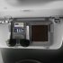 Car Sun Visor Organizer Bill Clip Multi pocket Card Document Storage Pouch Glasses Holder Multi functional Auto Accessories blue