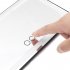 Car Sun Visor Vanity Mirror Rechargeable LED Makeup Mirror With 3 Light Modes 60 LEDs Dimmable Touch Control black