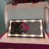 Car Sun Visor Vanity Mirror Rechargeable LED Makeup Mirror With 3 Light Modes 60 LEDs Dimmable Touch Control black