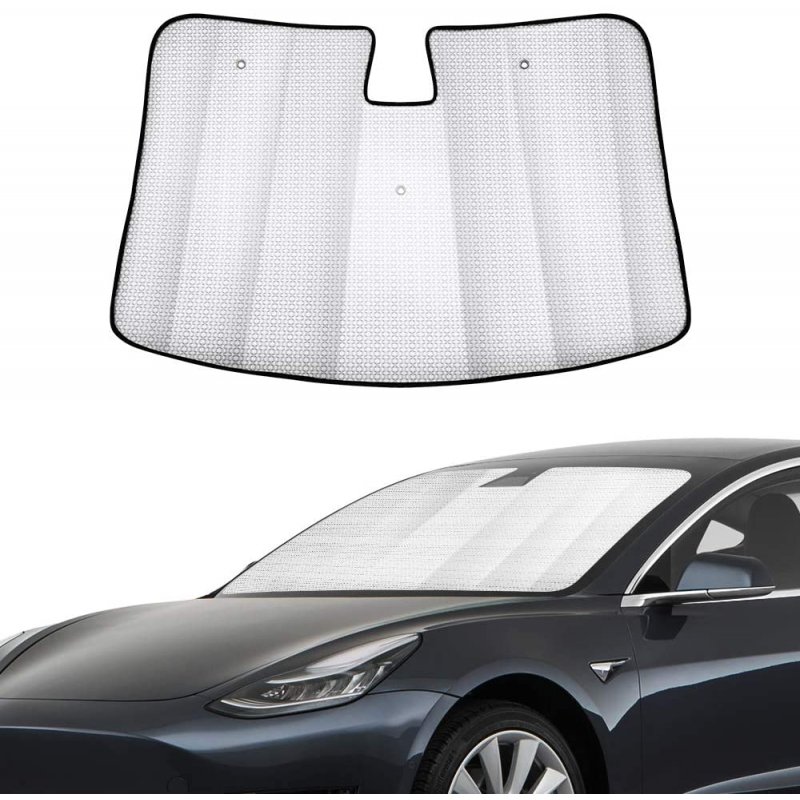 Car Sunvisor Automotive Reflective WindShield Sunshade for Tesla Model 3