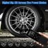 Car Tire Inflator Smart Digital Display Full Screen Touch Wireless Air Pump Electric Air Compressor with Led Light Black
