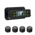 Car Tpms Solar Wireless Tire  Pressure  Monitoring  System Real time Detection Solar Charging Easy Installation Tire Pressure Monitor black