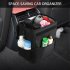 Car Trash Foldable Mini Waterproof Trash Can Hanging Storage Bag Garbage Organizer Box With Adjustable Shoulder Straps Hooks Cords black