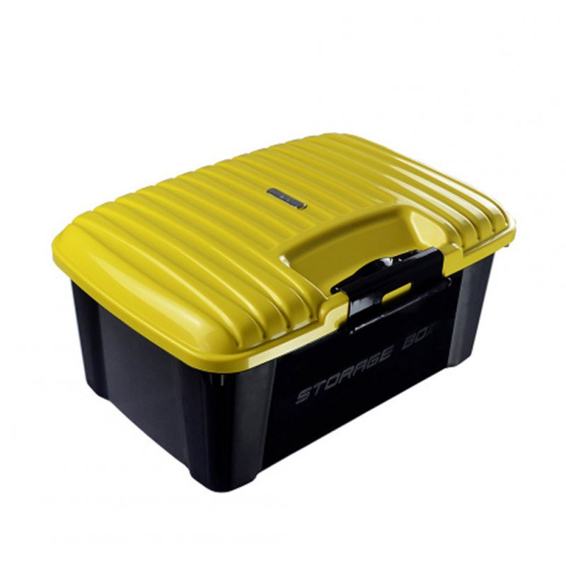 Car Trunk Organizer Box Storage Bag Auto Trash Tool Bag Large Cargo Storage Stowing Tidying Car Accessories Yellow _51*38*24cm