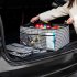 Car Trunk Organizer Large Capacity Foldable Storage Box Houndstooth Pattern Tools Storage Chest Car Accessories Houndstooth