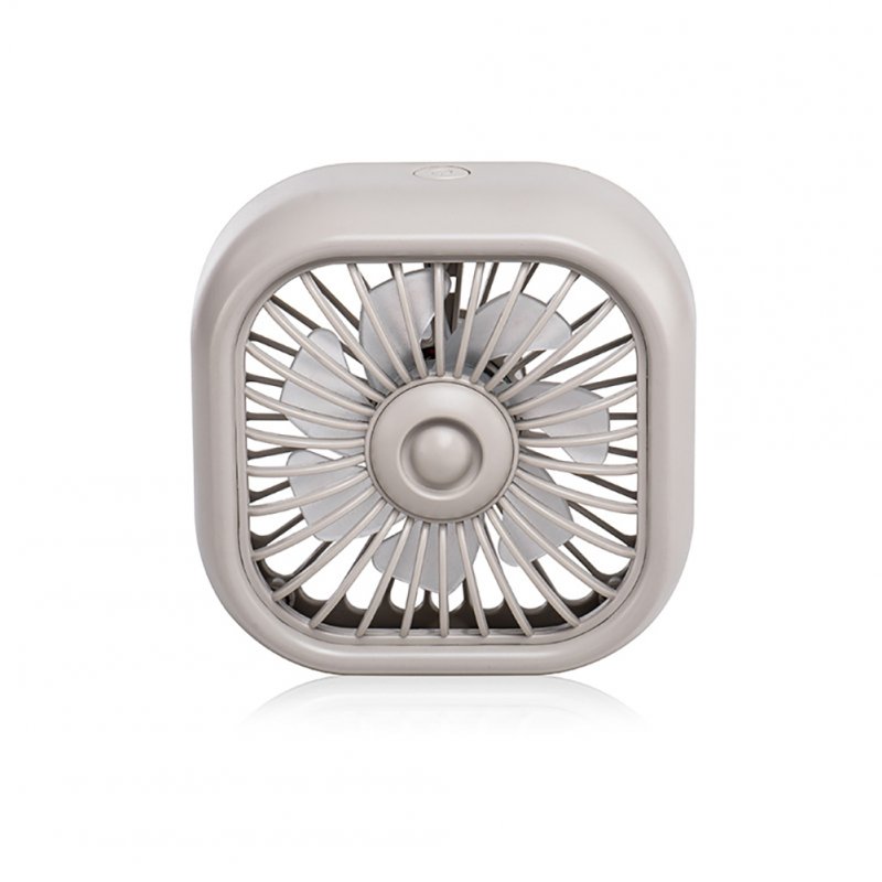 Car USB Fan For Air Vent Mounted, 3 Speeds Low Noise Small Cooler With Colorful LED Light, Portable Fan For Car Vehicle, Van, Truck, SUV, RV White