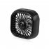 Car USB Fan For Air Vent Mounted  3 Speeds Low Noise Small Cooler With Colorful LED Light  Portable Fan For Car Vehicle  Van  Truck  SUV  RV White