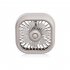 Car USB Fan For Air Vent Mounted  3 Speeds Low Noise Small Cooler With Colorful LED Light  Portable Fan For Car Vehicle  Van  Truck  SUV  RV White