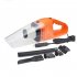 Car Vacuum Cleaner 150W 12V Portable Handheld Auto Vacuum Cleaner Wet Dry Dual Use Duster Orange