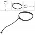 Car Vehicle Fuel Tank Cap Line Wire Car Replace Accessory For 1 3 5 6 Series OE  16117222391 Black