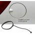 Car Vehicle Fuel Tank Cap Line Wire Car Replace Accessory For 1 3 5 6 Series OE  16117222391 Black