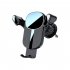 Car Vent Phone Mount Hook Clip 360   Rotation Adjustable Cell Phone Clamp Vent Clip For 4 7 7 Inch Smartphones Yellow brushe silver