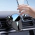Car Vent Phone Mount Hook Clip 360   Rotation Adjustable Cell Phone Clamp Vent Clip For 4 7 7 Inch Smartphones Yellow brushe silver
