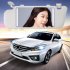 Car Visor Vanity Mirror With Lights Rechargeable LED Car Makeup Mirror Brightness Adjustable Universal For Car Truck White