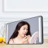 Car Visor Vanity Mirror With Lights Rechargeable LED Car Makeup Mirror Brightness Adjustable Universal For Car Truck White