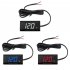 Car Voltmeter 8V 16V Led Digital Display Battery Detection Voltmeter Waterproof Universal For Motorcycle white color light