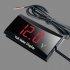 Car Voltmeter 8V 16V Led Digital Display Battery Detection Voltmeter Waterproof Universal For Motorcycle white color light
