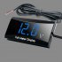 Car Voltmeter 8V 16V Led Digital Display Battery Detection Voltmeter Waterproof Universal For Motorcycle white color light
