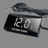 Car Voltmeter 8V 16V Led Digital Display Battery Detection Voltmeter Waterproof Universal For Motorcycle white color light