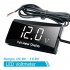 Car Voltmeter 8V 16V Led Digital Display Battery Detection Voltmeter Waterproof Universal For Motorcycle white color light