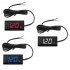 Car Voltmeter 8V 16V Led Digital Display Battery Detection Voltmeter Waterproof Universal For Motorcycle white color light