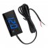 Car Voltmeter 8V 16V Led Digital Display Battery Detection Voltmeter Waterproof Universal For Motorcycle white color light
