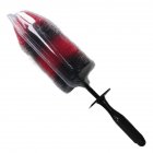 Car Wash Car Brush Wheel Hub Special Car Hair Brush Tire Brush Soft Hair Cleaning Beauty Supplies Red and black blister pack