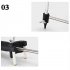 Car Wheel Eyebrow Scriber For Auto Sheet Metal Dent Repair  5 150mm Wheel Eyebrow Rib Line Parallel Drawing Tool Mark Scriber With Scale  Black eyebrow liner