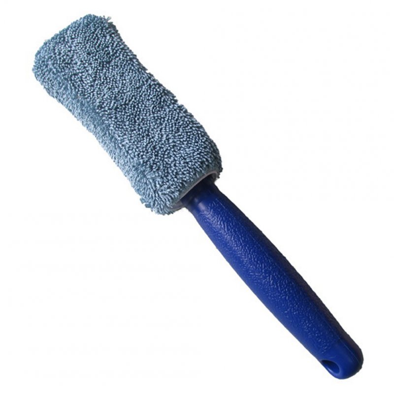 Car Wheel Wash Brush Vehicle Cleaning Brush Wheel Rims Tire Washing Brush  blue_28*6*4cm