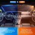 Car Windshield Sun Shade Umbrella Block UV Rays Heat Retractable Sun Shades Fits Front Window Of Various Models Small titanium silver
