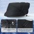 Car Windshield Sun Shade Umbrella Block UV Rays Heat Retractable Sun Shades Fits Front Window Of Various Models Small titanium silver