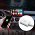 Car Wireless Carplay Box Module Bluetooth compatible Wifi Projection Screen With Android Navigation Usb Car Machine White