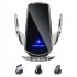 Car Wireless Charger Phone Bracket Induction Opening   Closing Navigation Fixing Frame Fast Charging Auto Holder silver