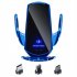Car Wireless Charger Phone Bracket Induction Opening   Closing Navigation Fixing Frame Fast Charging Auto Holder silver