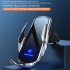 Car Wireless Charger Phone Bracket Induction Opening   Closing Navigation Fixing Frame Fast Charging Auto Holder silver