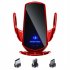 Car Wireless Charger Phone Bracket Induction Opening   Closing Navigation Fixing Frame Fast Charging Auto Holder silver