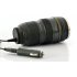 Car cup warmer in a gadgety camera lens style to always keep your drinks warm and as a fun way to trick your friends