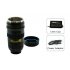 Car cup warmer in a gadgety camera lens style to always keep your drinks warm and as a fun way to trick your friends