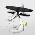 Car styling Solar Power Car Perfume Aircraft Model Ornament Airplane Aroma Diffuser Decor Car Parfum Profumo Auto