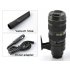 Car vacuum cleaner designed to look like a camera lens  perfect to clean your vehicle as well as amaze onlookers as you use your camera lens to clean 