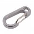 Carabiner Keychain Buckle EDC Titanium Alloy Waist Belt Clip Anti lost Keyring Holder Snap Hook Outdoor Tool Blue