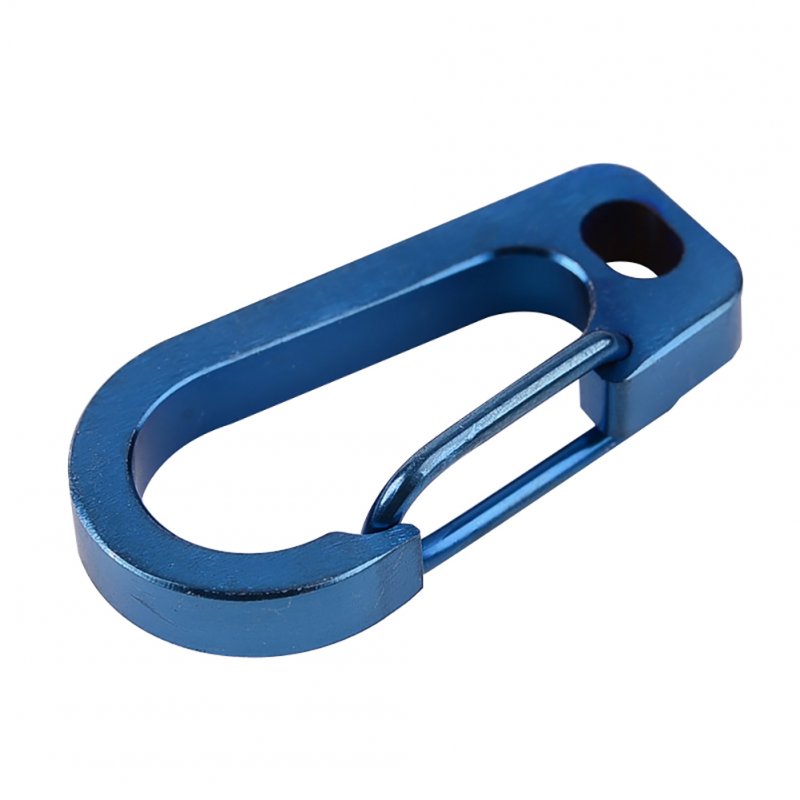 Carabiner Keychain Buckle EDC Titanium Alloy Waist Belt Clip Anti-lost Keyring Holder Snap Hook Outdoor Tool Blue