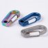 Carabiner Keychain Buckle EDC Titanium Alloy Waist Belt Clip Anti lost Keyring Holder Snap Hook Outdoor Tool Blue