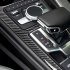 Carbon Fiber Car Accessories Control Gear Shift Panel Water Cup Holder Decorative  Cover  Trim Sticker For Audi Carbon fiber pattern