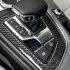 Carbon Fiber Car Accessories Control Gear Shift Panel Water Cup Holder Decorative  Cover  Trim Sticker For Audi Carbon fiber pattern