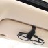 Carbon Fiber Glasses Clip For Car Glasses Clip Glasses Frame Decoration Accessories Carbon fiber pattern  black 