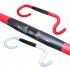 Carbon Fiber Highway Bicycle Curved Handle Color Lable Outside Line Handle red 440MM