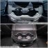 Carbon Fiber Inner Rear Cup  Holder  Trim  Cover  Panel For Dodge Ram 1500 2019 21 Carbon black