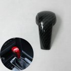 Carbon Fiber Print Gear Shift Knob Cover Trim for Mazda 2 3 6 CX3 CX5 Carbon fiber